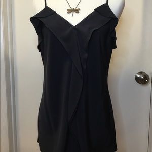Ellen Tracy silky navy camisole
